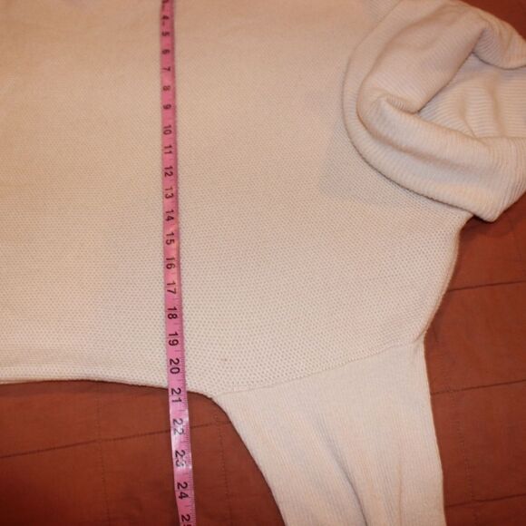 Talbots Cream Sweater Lambswool Blend Women size Large - Picture 8 of 10